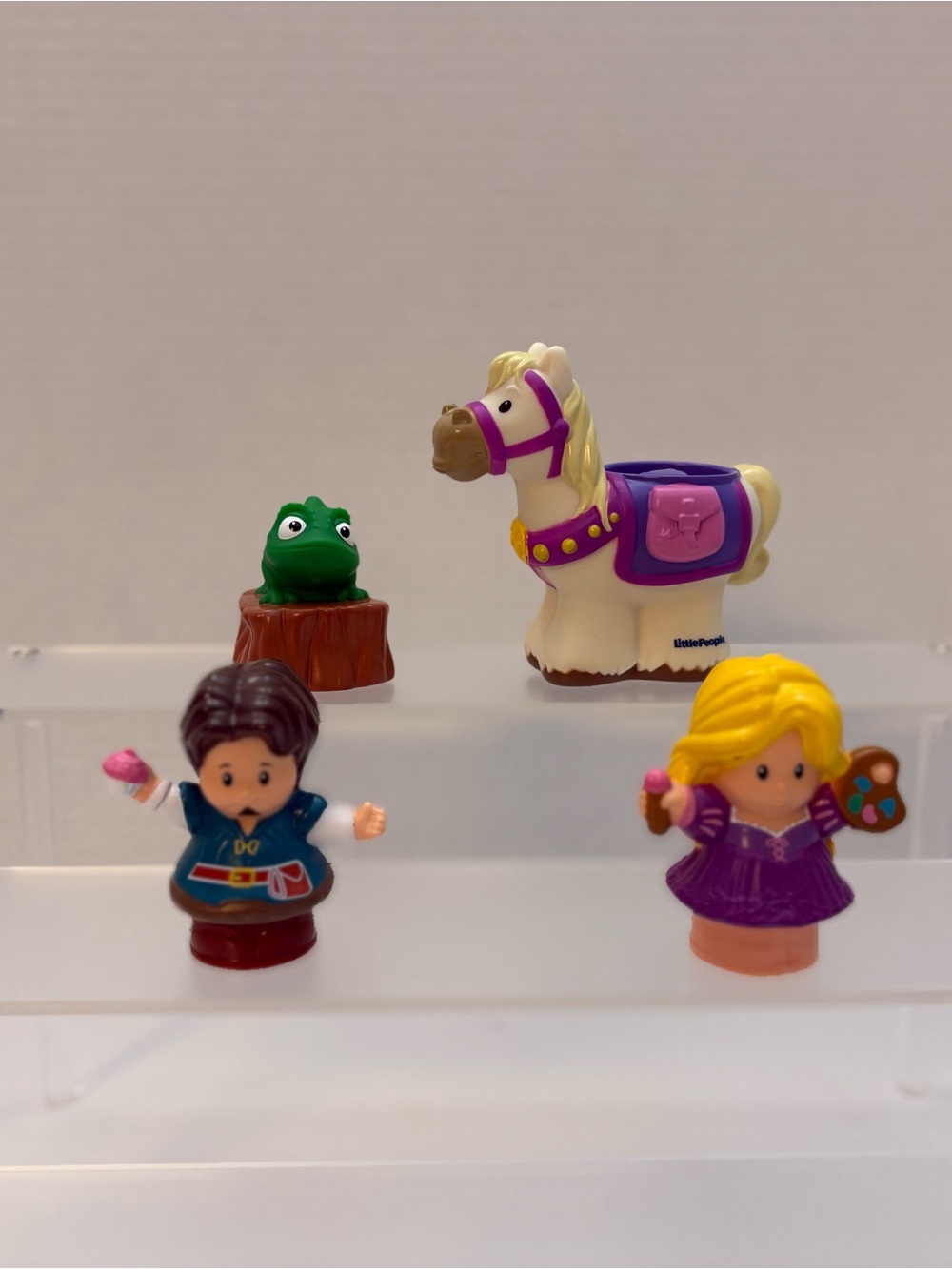 RARE Fisher Price Little People Disney Rapunzel & Friends COMPLETE Set